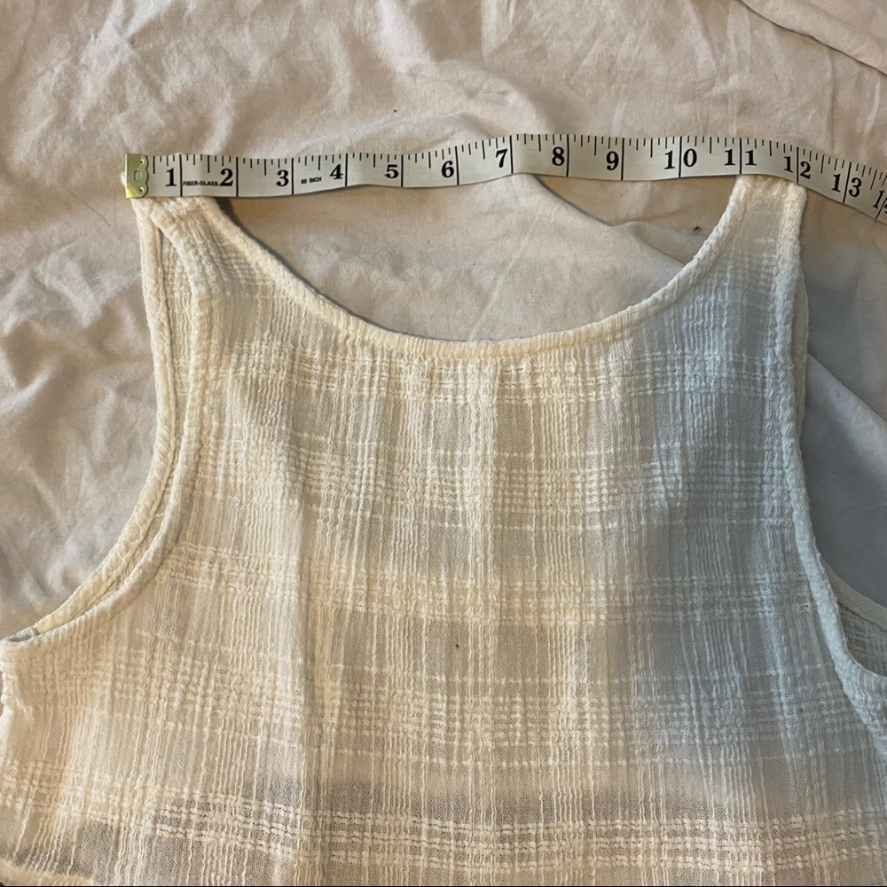Ecote Beaded Linen Open Back Tank Top A14 - Picture 14 of 16
